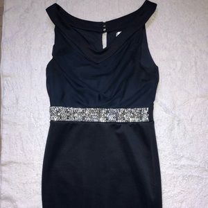 Navy blue elegant outting dress